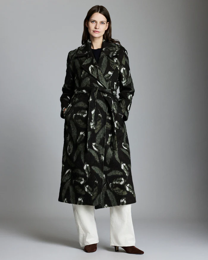 Feather Jacquard Top Coat 2