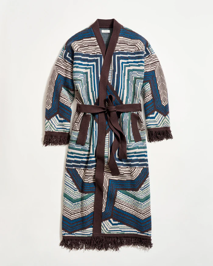 New Folk Jacquard Cardigan Coat