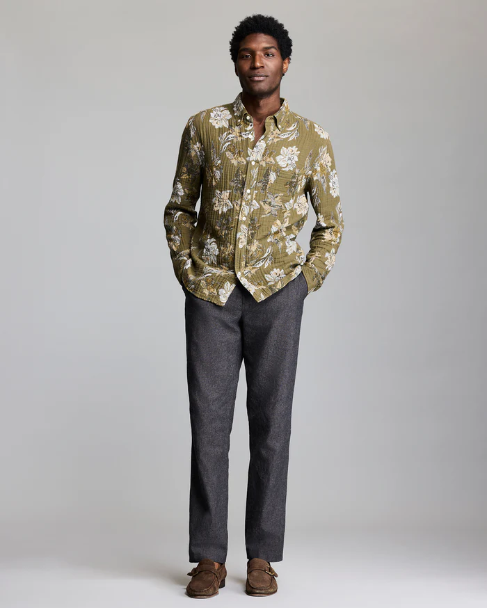 Peony Jacquard Tuscumbia Shirt Button Down 2